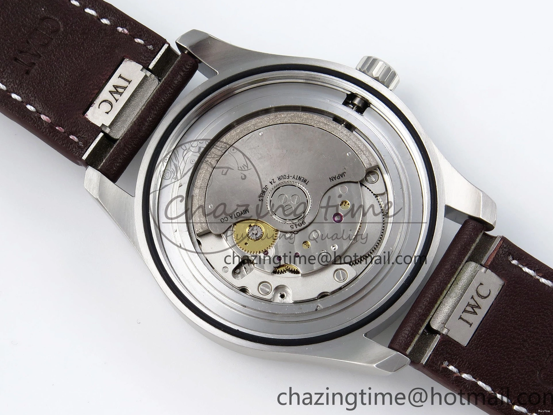 MIROTIME 0511 ZipUp Pilot Mark XX BLSF 1:1 Best Edition Green Dial on Brown Leather Strap MIYOTA 7019